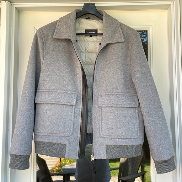 Mackage Aeron fur trimmed wool bomber - Picture 6 of 7